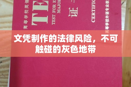海港文凭制作的法律风险，不可触碰的灰色地带